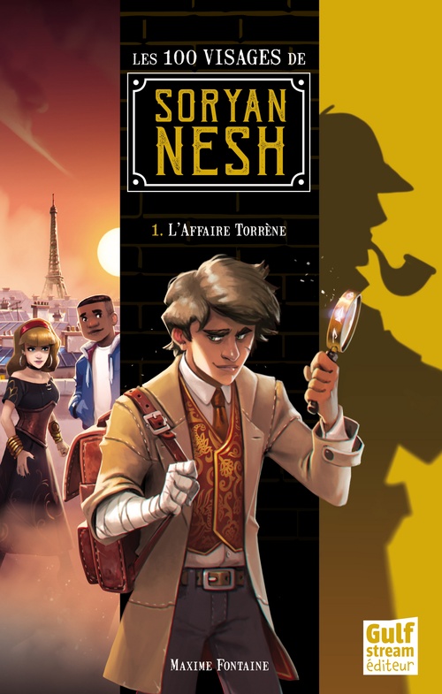 Couverture ebook de Les 100 visages de Soryan Nesh - tome 1 L'Affaire Torrène, de Maxime Fontaine
