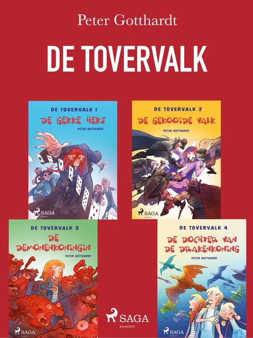Couverture ebook de De tovervalk 1-4, de Peter Gotthardt