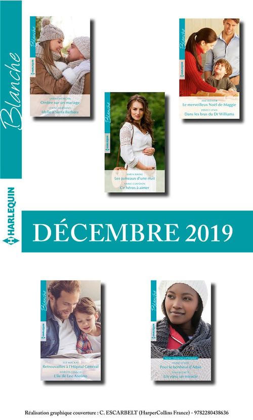 Couverture ebook de Pack mensuel Blanche : 10 romans (Décembre 2019), de Collectif