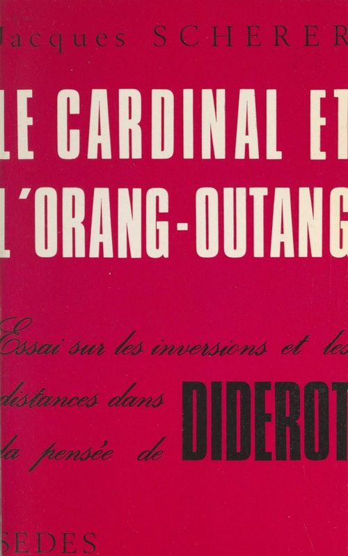 Couverture ebook de Le cardinal et l'orang-outang, de Jacques Scherer