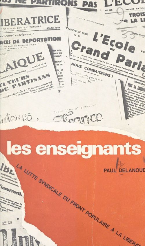 Couverture ebook de Les enseignants, de Paul Delanoue