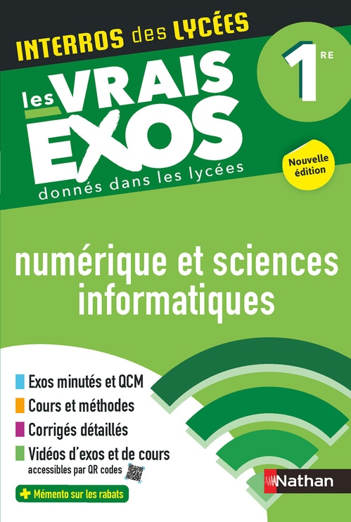 ebook cover of Interros des Lycées - Numérique et Sciences Informatiques 1re, by Stéphane Pasquet