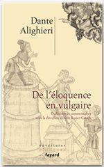 ebook cover of De l'éloquence en vulgaire, by Dante