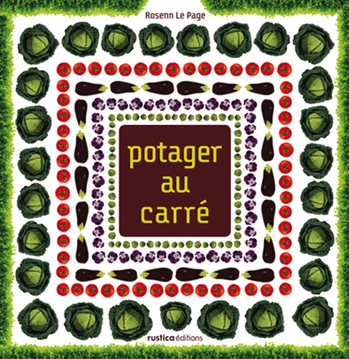 Couverture ebook de Potager au carré, de Rosenn Le Page
