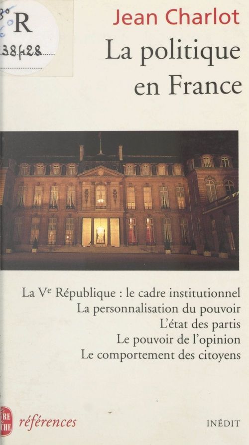 ebook cover of La politique en France, by Jean Charlot
