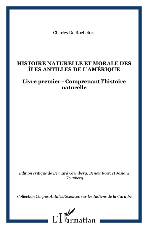 ebook cover of Histoire naturelle et morale des îles Antilles de l'Amérique, by Charles de Rochefort
