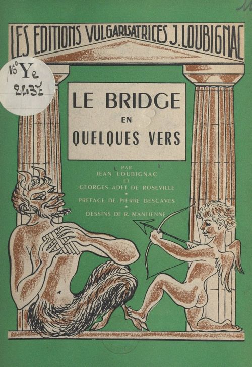 Couverture ebook de Le bridge en quelques vers, de Georges Adet De Roseville, Jean Loubignac