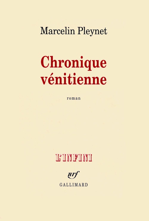 Couverture ebook de Chronique vénitienne, de Marcelin Pleynet