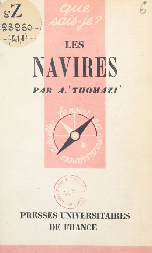 ebook cover of Les navires, by Auguste Thomazi