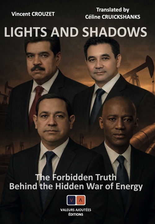 Couverture ebook de Lights and shadows, The forbidden truth behind the hidden war of energy, de Vincent Crouzet