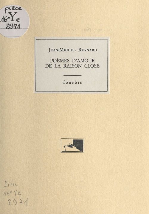 Couverture ebook de Poèmes d'amour de la raison close, de Jean-Michel Reynard