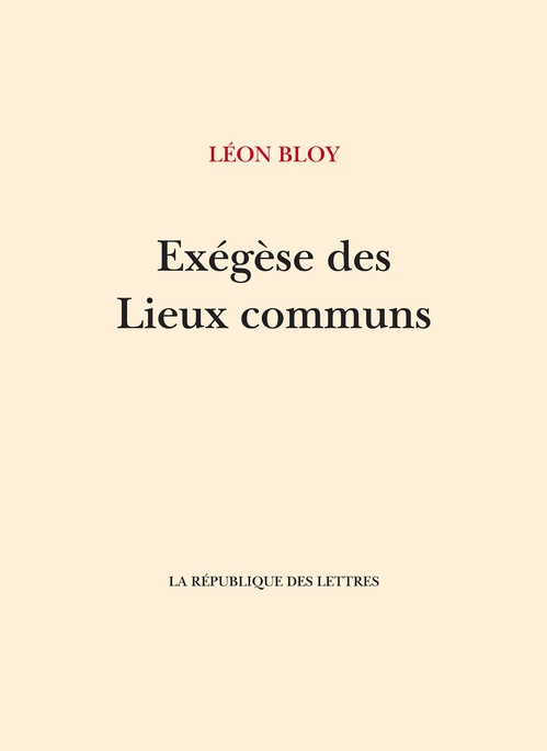 ebook cover of Exégèse des Lieux Communs, by Léon Bloy