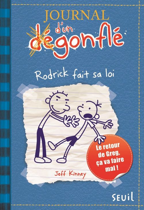 Couverture ebook de Rodrick fait sa loi. Journal d'un dégonflé, tome 2, de Jeff Kinney
