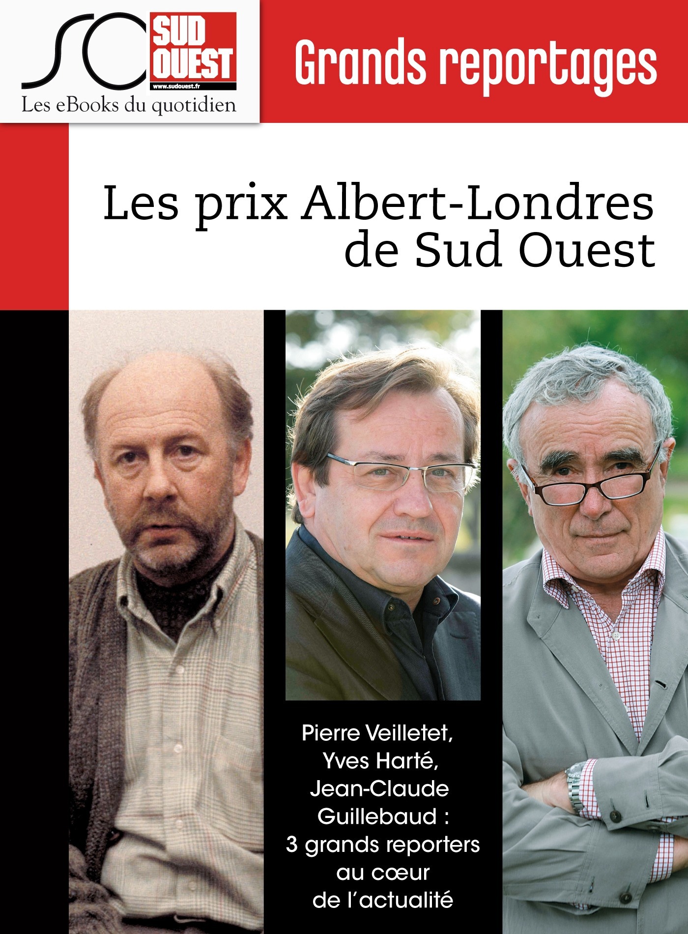 Couverture ebook de Les prix Albert-Londres de Sud Ouest, de Collectif