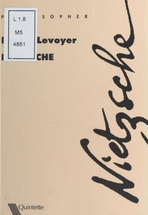 Couverture ebook de Nietzsche, de Pascal Levoyer