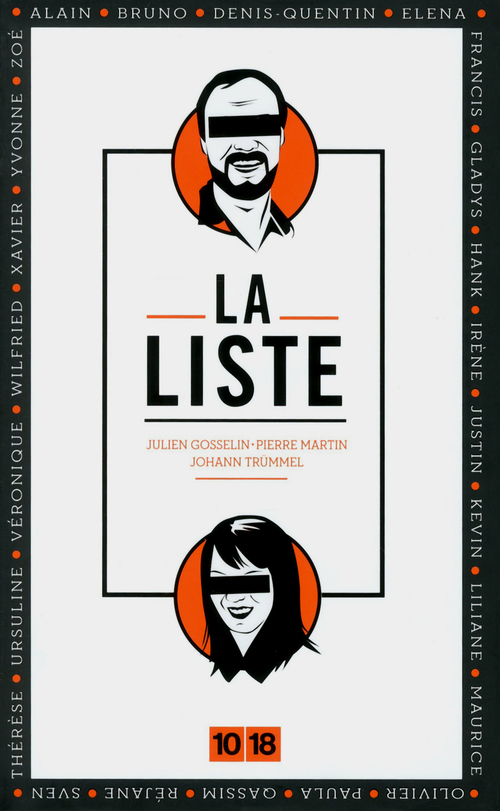 Couverture ebook de La Liste, de Julien Gosselin, Pierre Martin, Johann Trümmel