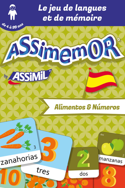 ebook cover of Assimemor - Mes premiers mots espagnols : Alimentos y Números, by Celadon, Jean-Sebastien Deheeger