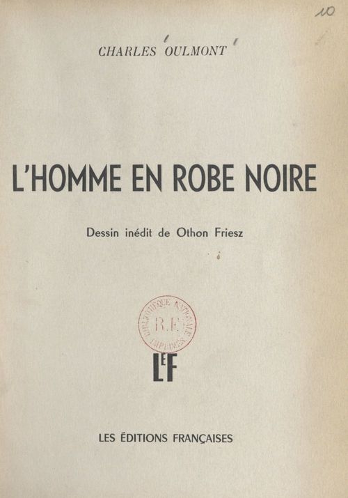 ebook cover of L'homme en robe noire, by Charles Oulmont