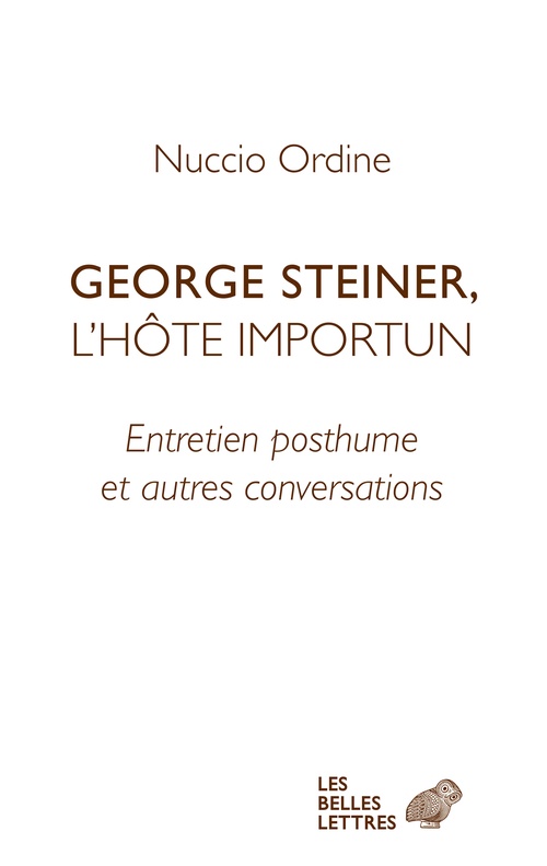ebook cover of George Steiner, l'hôte importun, by Nuccio Ordine