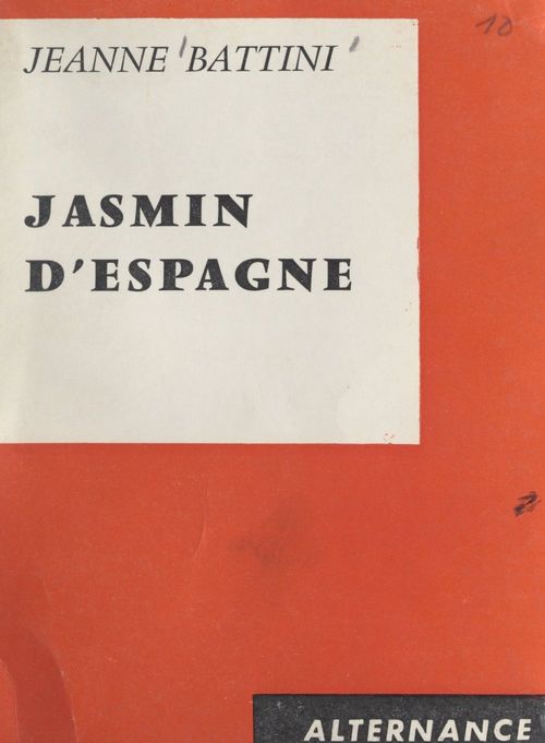 Couverture ebook de Jasmin d'Espagne, de Jeanne Battini