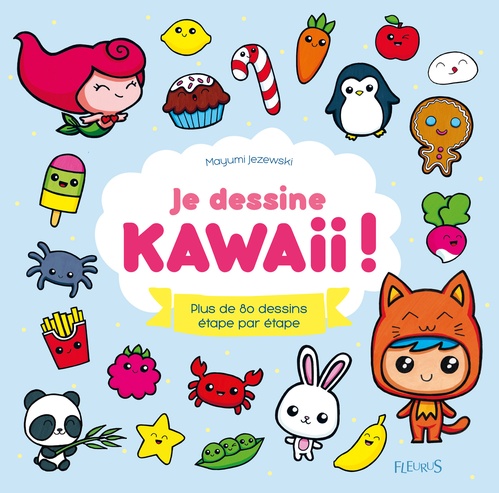 Couverture ebook de Je dessine kawaii !, de Mayumi Jezewski