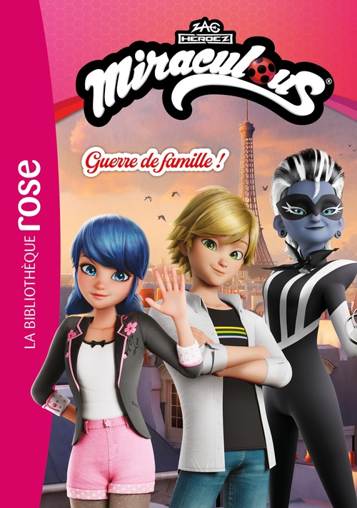 Couverture ebook de Miraculous (Nouvelles histoires) 03 - Guerre de famille !, de Zagtoon
