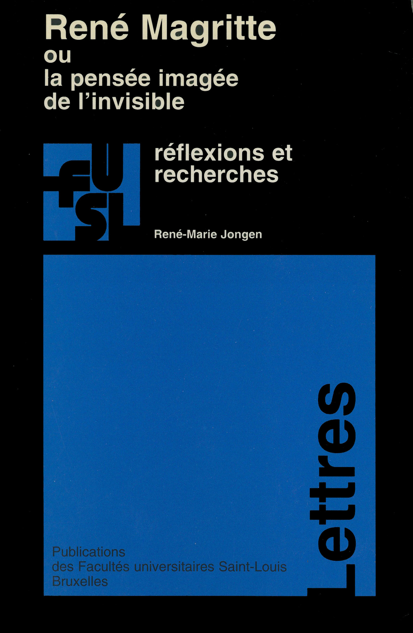 Couverture ebook de René Magritte ou la pensée imagée de l´invisible, de René-Marie Jongen