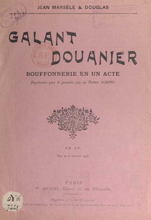 ebook cover of Galant douanier, by Douglas, Jean Marsele