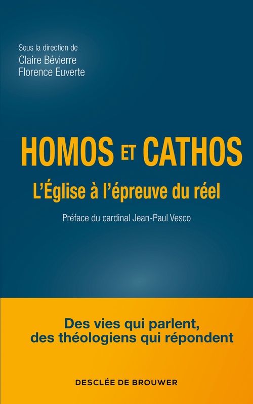 Couverture ebook de Homos et cathos, de Florence Euverte, Claire Bévierre