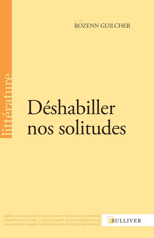 Couverture ebook de Déshabiller nos solitudes, de Rozenn Guilcher