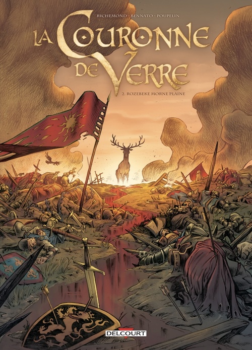 Couverture ebook de La Couronne de verre T02 - Rozebeke morne plaine, de France Richemond, Tommaso Bennato