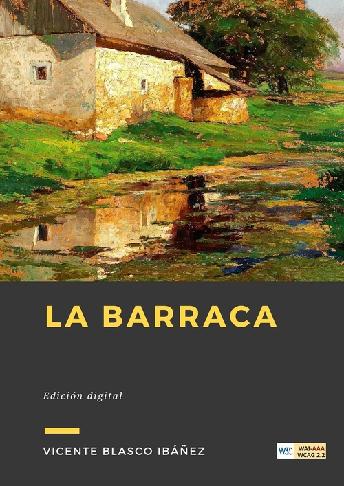 Couverture ebook de La barraca, de Vicente Blasco Ibáñez
