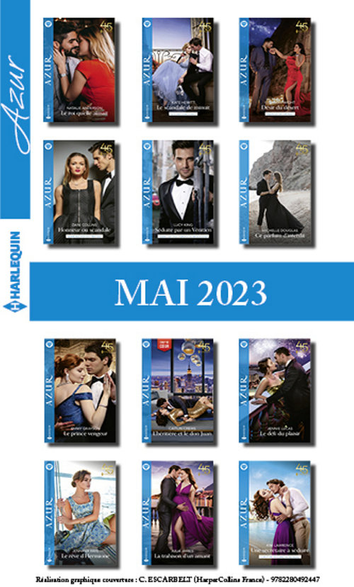 Couverture ebook de Pack mensuel Azur - 11 romans + 1 titre gratuit (Mai 2023), de Collectif
