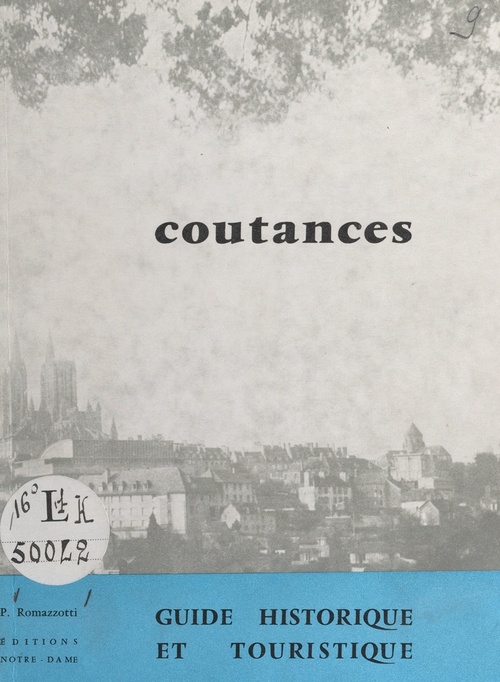 Couverture ebook de Coutances, de Paul Romazzotti