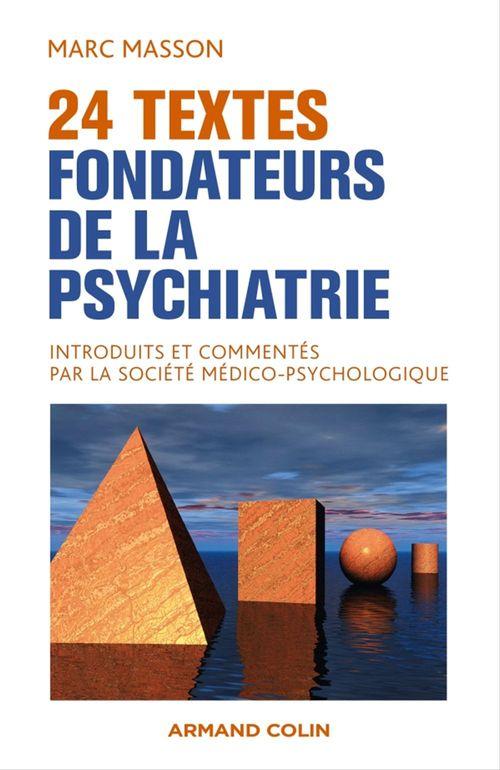 ebook cover of 24 textes fondateurs de la psychiatrie, by Marc Masson