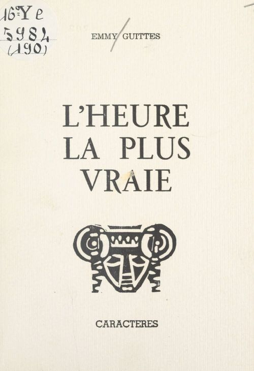 Couverture ebook de L'heure la plus vraie, de Emmy Guittes