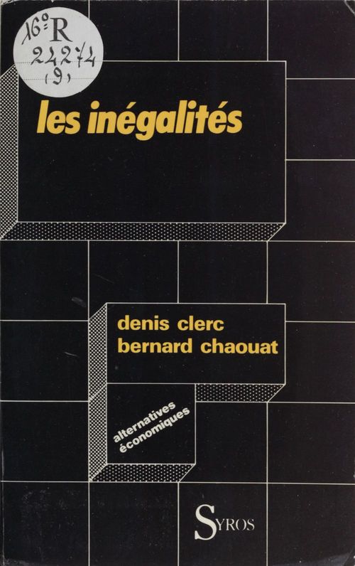 ebook cover of Les inégalités en question, by Denis Clerc