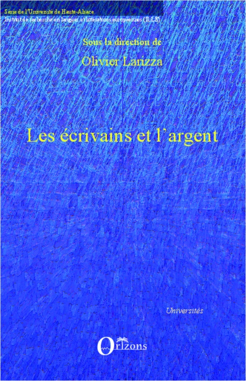 ebook cover of Les écrivains et l'argent, by Olivier Larizza