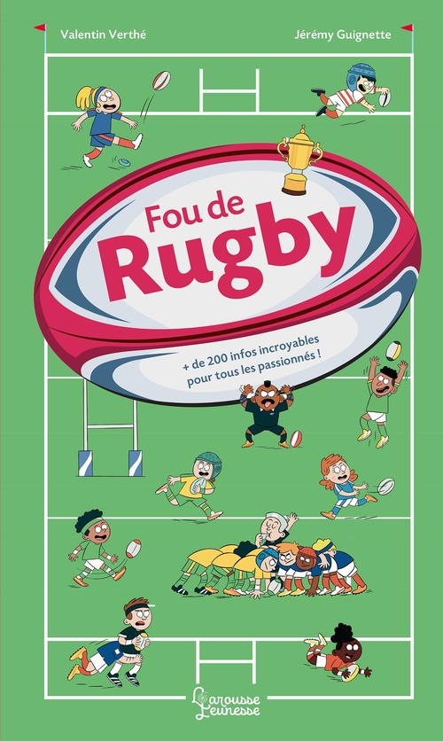 Couverture ebook de Fou de rugby, de Valentin Verthé