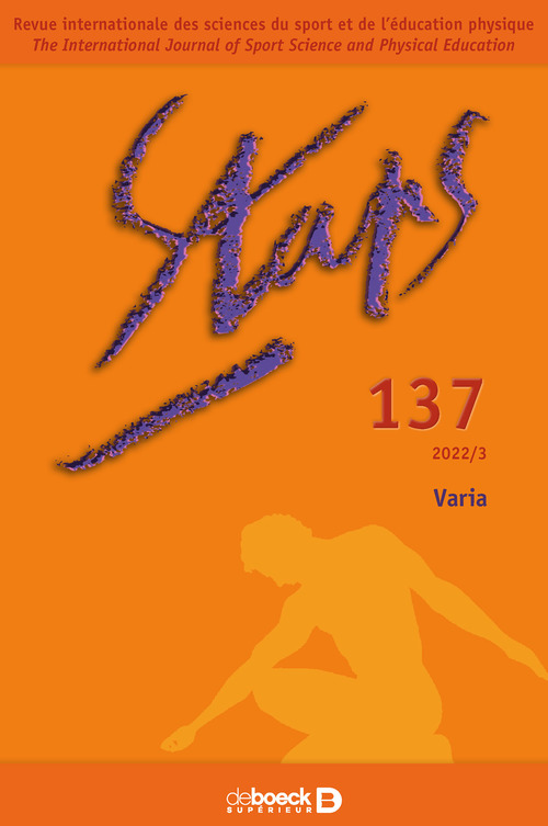 Couverture ebook de Staps n° 137, de Collectif