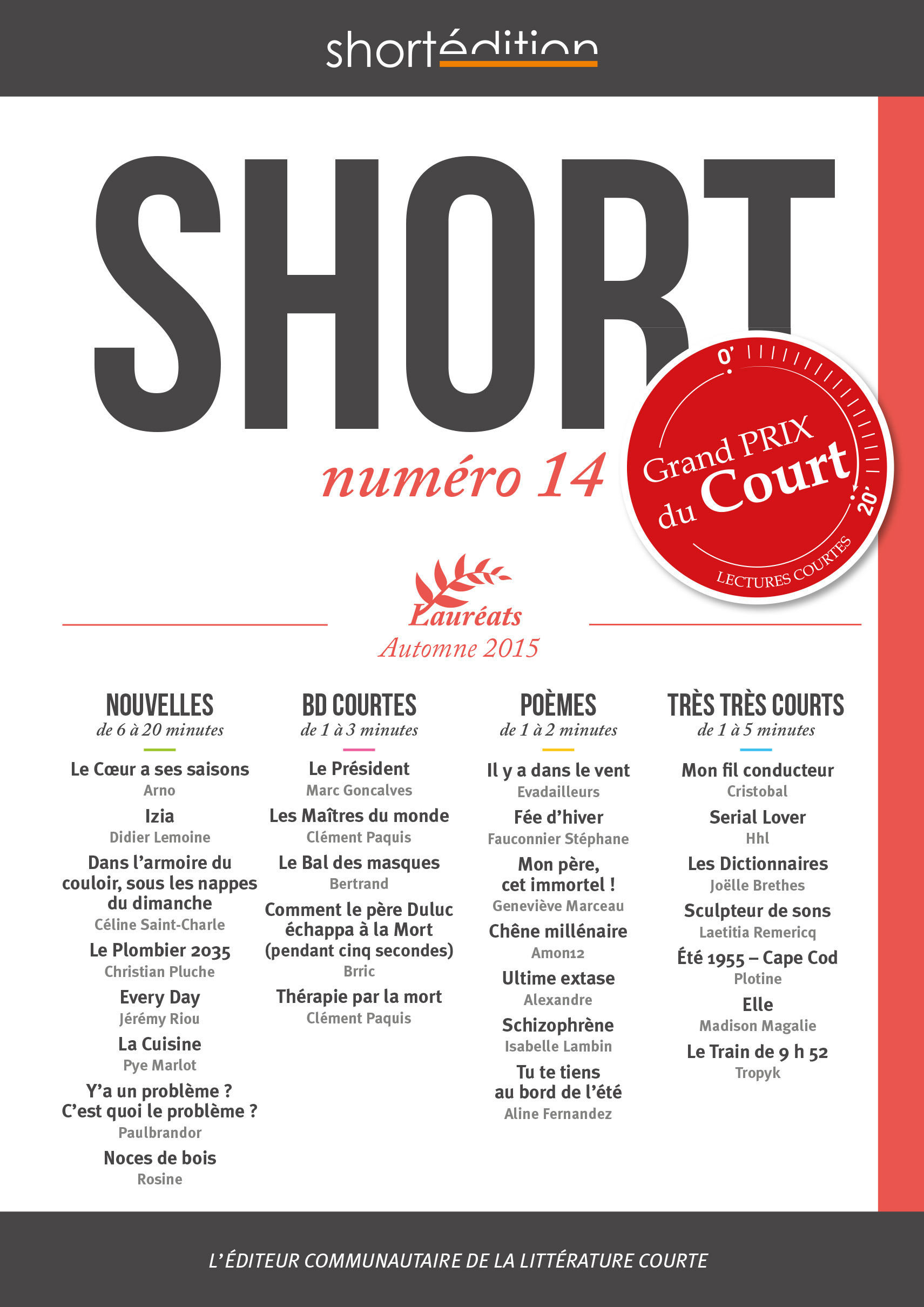 ebook cover of SHORT 14, by Collectif