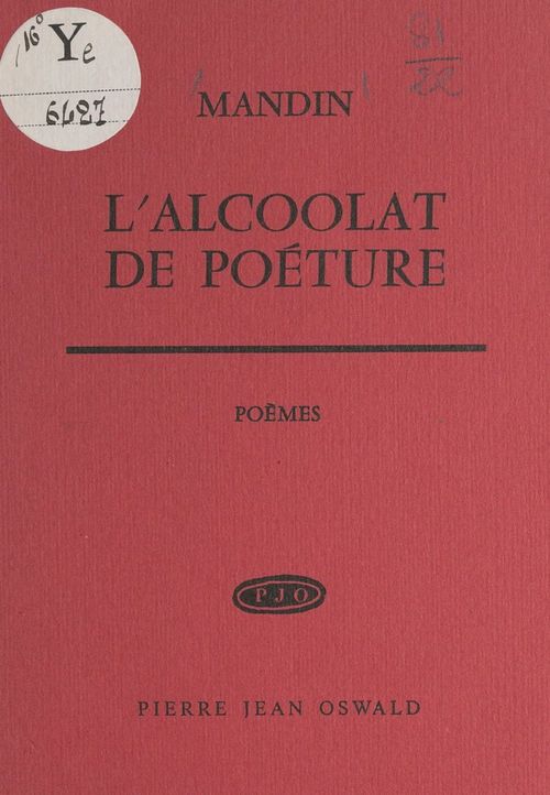 ebook cover of L'alcoolat de poéture, by Mandin