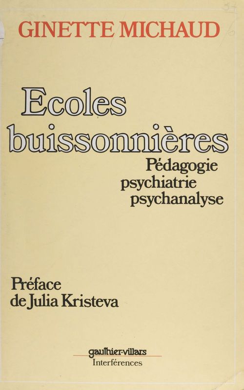 Couverture ebook de Écoles buissonnières, de Ginette Michaud