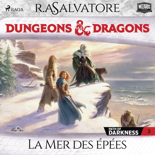 audiobook cover of Path of Darkness - Tome 3, La Mer des épées, by R.A. Salvatore