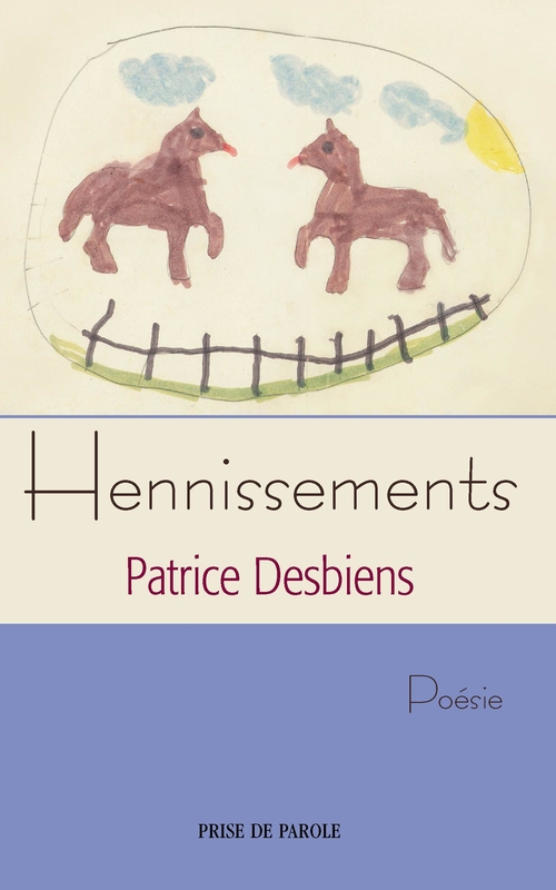 Couverture ebook de Hennissements, de Patrice Desbiens