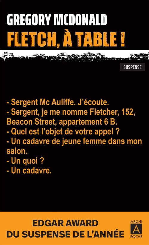 Couverture ebook de Fletch, à table !, de Gregory Mcdonald