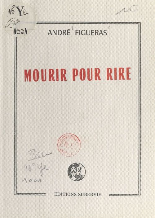 Couverture ebook de Mourir pour rire, de André Figueras