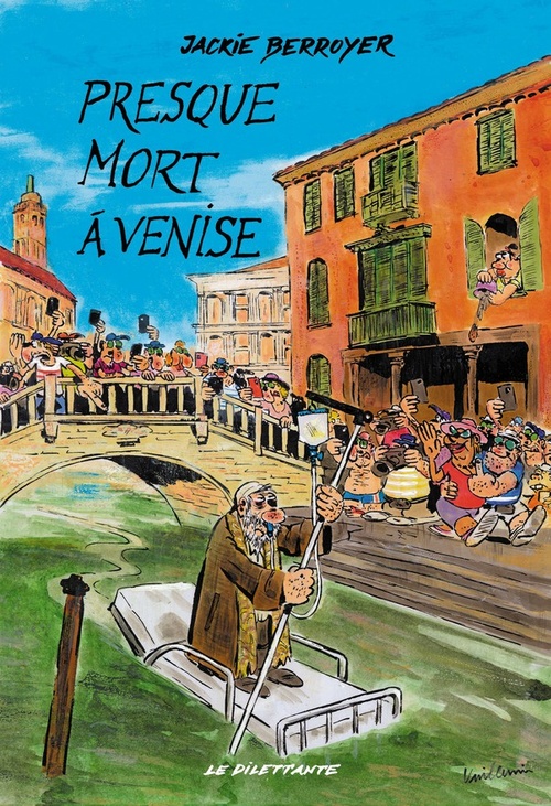 Couverture ebook de Presque mort à Venise, de Jackie Berroyer