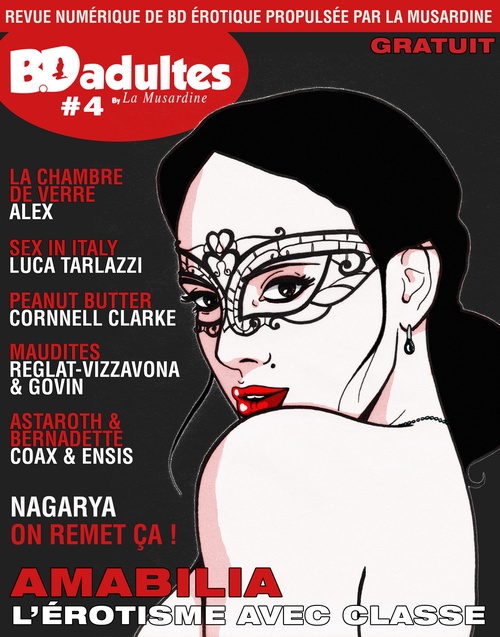 Couverture ebook de BD-adultes, revue numérique de BD érotique #4, de Collectif