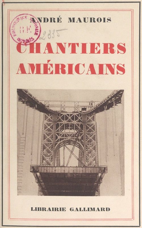 ebook cover of Chantiers américains, by André Maurois